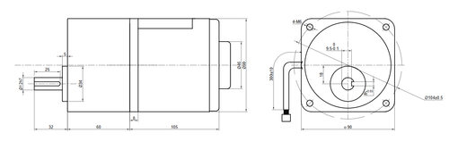 40W 110VAC 60Hz 9-155RPM 90mm Spur Gearbox Single-phase AC Variable Speed Motor - Picture 8 of 8