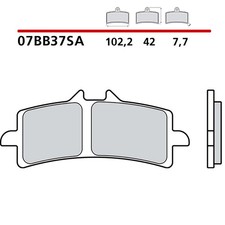 BREMBO FRONT BRAKE PADS KIT FIT ON DUCATI PANIGALE 1199 S/ABS 13-14-07BB37SA