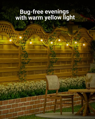 Sunco 6 Pack Yellow Light Bulbs Outdoor A19, LED Bug Lights for Outside Dusk ... - Picture 6 of 7