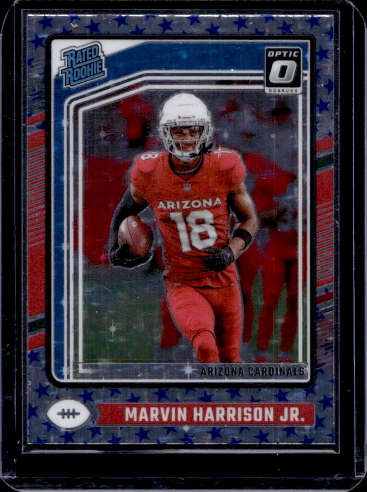 2024 Panini Donruss Optic Marvin Harrison Jr. Stars Rated Rookie #276 Cardinals