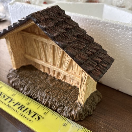 Belén vintage LEMAX Christmas Village conjunto de 11 piezas poliresina 1996 con caja - Imagen 16 de 19