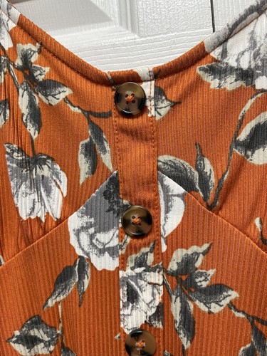 Summer Dress By Derek Heart Size L Floral Print Short - Picture 4 of 5