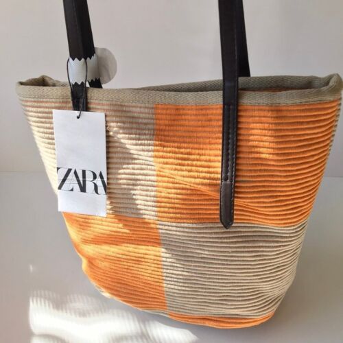 ZARA Stoff Shopper Tragetasche - Bild 2 von 8