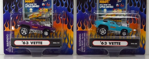 Cartoons Magazine Zingers 1963 Chevy 63 Corvette C02-14 C02-14 Vette 1:64 Pair - Picture 4 of 6