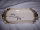 Grasslands Road ~ Christmas Dish Holly Jolly ~ 5.5" x 12"