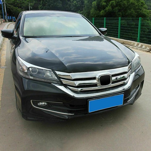 Fit For Honda Accord 2014-2015 Chrome Front Headlight Lamp Eyebrow Molding Trim - Picture 6 of 6