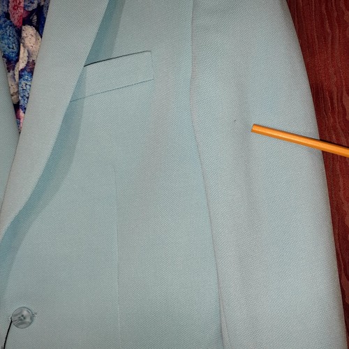 Tailored Recreation Premium Men's Topaz Blue Suit Blazer Size M Sharp Fashion - Picture 15 of 15