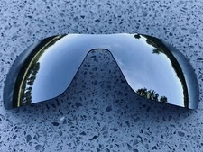 POLARISED SILVER MIRROR REPLACEMENT LENS FOR OAKLEY OFFSHOOT  CARRY POUCH