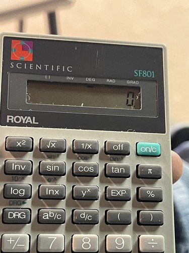 Wissenschaftlicher Royal Taschenrechner Modell SF801 - Bild 3 von 6
