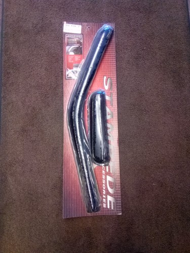 For Ford F-250 Super Duty 99-16 Tape-Onz Smoke Front & Rear Sidewind Deflectors - Picture 2 of 2