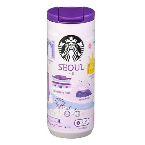 Taza/vaso Starbucks Annyeong Seúl 355 ml taza de café regalo recorrido por la ciudad coreana - Imagen 8 de 13