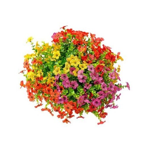 Outdoor Artificial Flowers Bundles Fake Flowers Summer Decoration, No 8 Mix-4 - Bild 1 von 7