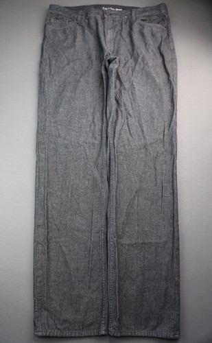 Men's Calvin Klein Knit Jeans Straight Gray Size 36x34 - Picture 1 of 9