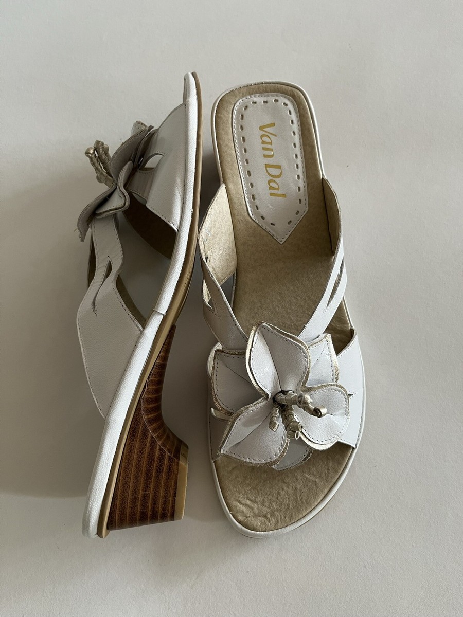 van dal white sandals
