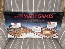 THREE PRIMARY MATH GAMES board game Minus Maze & Sum Buddies SEALED