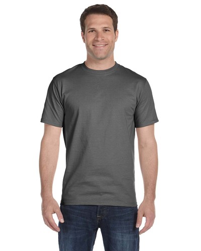 Hanes 5180 Mens Short Sleeve Beefy Plain Cotton Crew Neck Blank T-Shirt - Picture 34 of 37