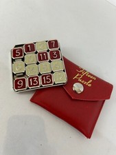 ThinkFun Classic Number Puzzle Game 15 Red Ivory Tiles with Case Size 3" X 2.5"