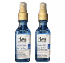 2 X MAUI MOISTURE Coconut Milk Weightless Oil Mist For DRY HAIR 4.2 Fl Oz