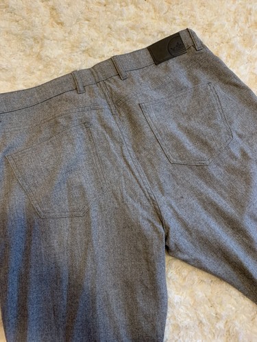 Peter Millar Golf Pants Grey Heathered Wool 38/34 NWT - Picture 6 of 7