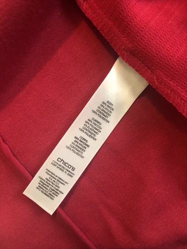 Nueva con etiquetas Chaqueta de Motocicleta Chicos Roja Texturizada Frontal Abierta Cremalleras Doradas Talla 0 Pequeña - Imagen 7 de 7