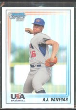 2010 Bowman Chrome 18U USA Team Refractors A.J. Vanegas /777 #USA18-BC18