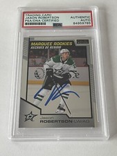 Jason Robertson Signed OPC Platinum Marquee Rookies IP Card Slabbed PSA DNA a