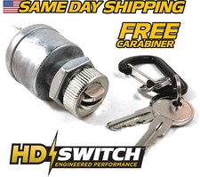 Ignition Switch Fits EZGO 33639G-03 4 Prong, 81-Up Golf Cart w/2 KEYS