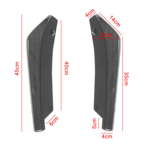 Carbon Fiber Rear Bumper Lip Diffuser Splitter Canard Protector Car Accessories - Picture 12 of 12