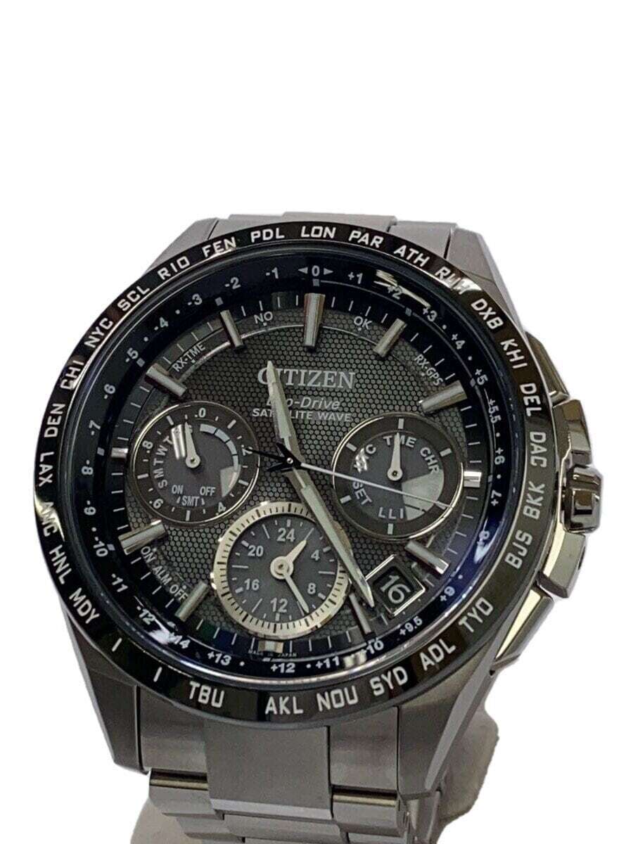 CITIZEN Solar watch ATTESA Eco Drive Atesa BLK SLV F900 T021531