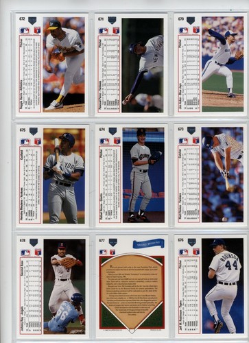Baseball Upper Deck 1991 Cards Choose Upick from list (509-800) - Picture 278 of 506