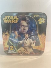 New Star Wars Two Sided Darth Vader Shaped 500 Piece Puzzle In Collectible Tin