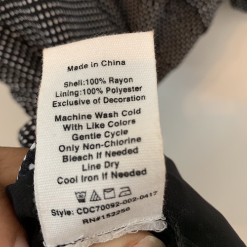 Vestido Avec Les Filles Lunares Talla XL Mangas Cortas con Volantes Cuello en V Forrado Mediodía - Imagen 7 de 10