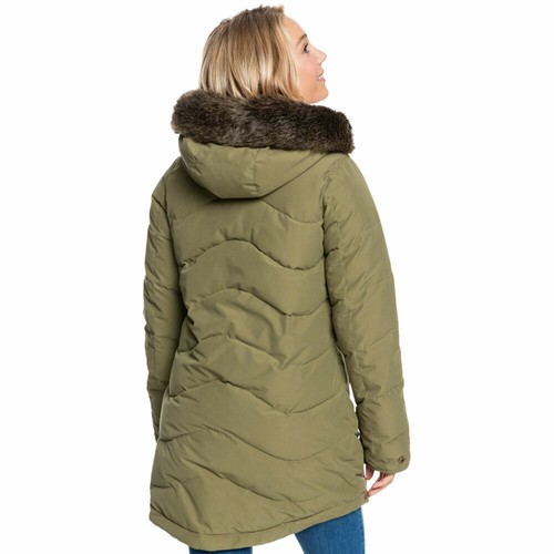 Roxy Ellie Jacke Damen-Wintermantel Damenmantel Winterjacke Stepp-Mantel Grün - Bild 4 von 6