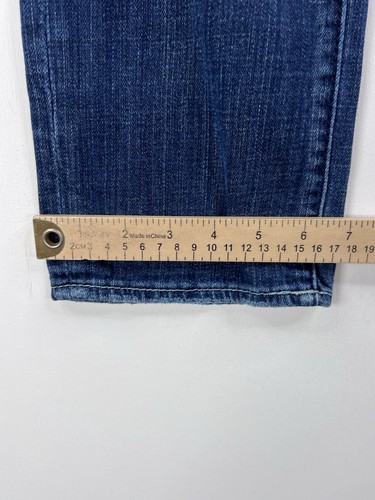BKE Jeans Men 29R 29x29.5 Alec Straight Thick Stitch Whiskered Denim Distressed - Picture 8 of 15