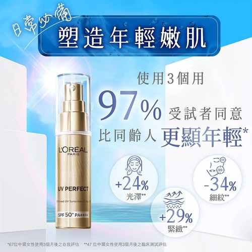 L'oreal Paris UV Perfect Broad UV Sunscreen City Resist SPF50+ PA++++ 30mL - Picture 10 of 11