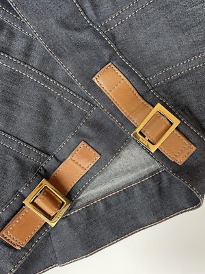 GUCCI Zamasport Dark Blue Denim Jacket Size IT 38 EXCELLENT GUCCI Zamasport Dark Blue Denim Jacket Size IT 38 EXCELLENT