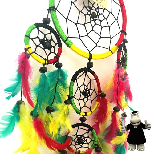 Atrapasueños - atrapasueños multicolor para habitación infantil - indio nativo americano - Imagen 3 de 4
