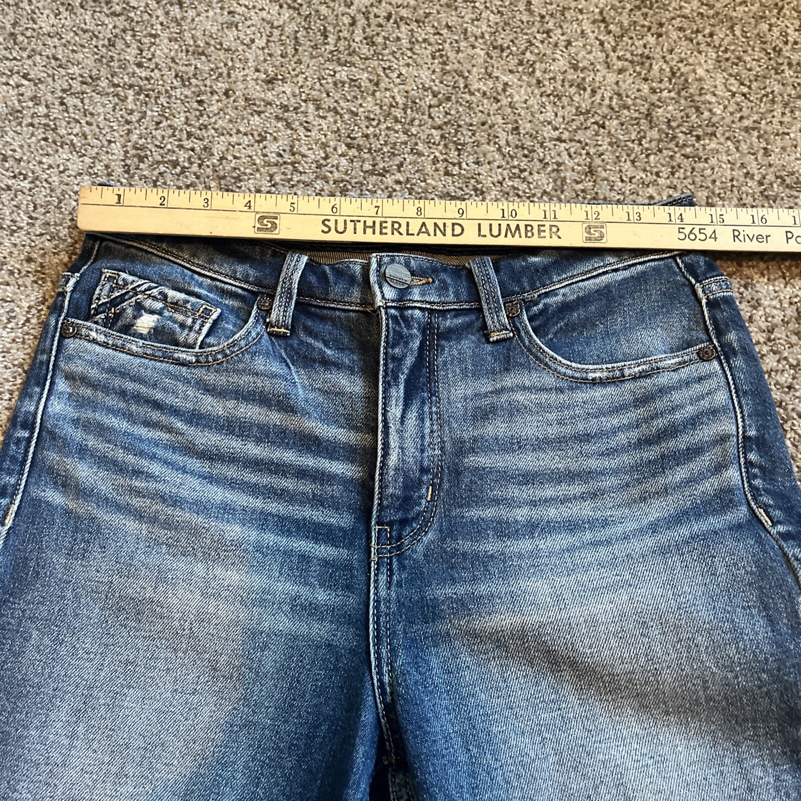 BUCKLE BLACK Fit No. 75 Ankle Skinny Jeans Womens 26x25 Actual 29x25 Distressed - View 7