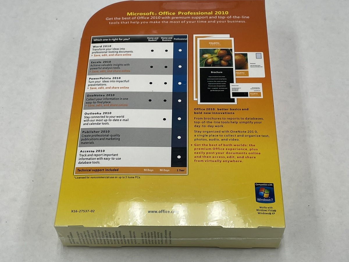 GENUINE Microsoft Office Professional 2010 NEW FACTORY