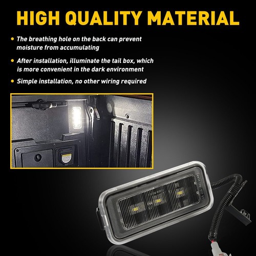 2X Weiß LED Bett Licht Auto Kofferraum Beleuchtung Kit für 2020-2022 Toyota Tacoma AUXITO - Bild 4 von 12