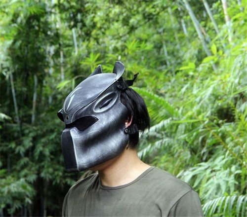 Alien VS. Predator Mask Helmet LED Headgear Field Face Guard Cosplay Props - Picture 7 of 19