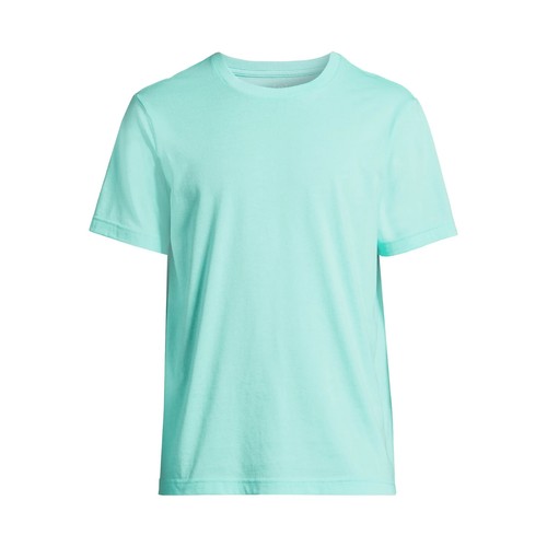 GEORGE Herren L Short Sleeve Crew Tee T-Shirt Wicking • Aqua Surf - Bild 1 von 6