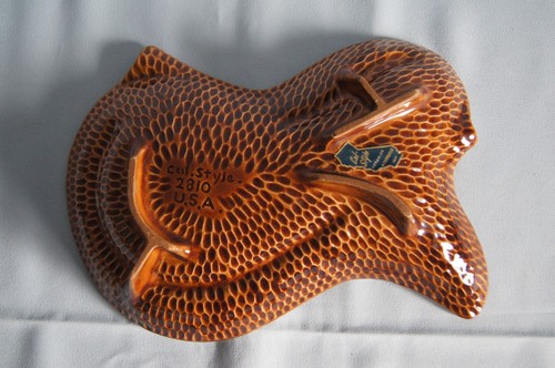 Cal-Style Ceramics ashtray #2810 yellow gold brown California pottery GUC - Picture 11 of 17