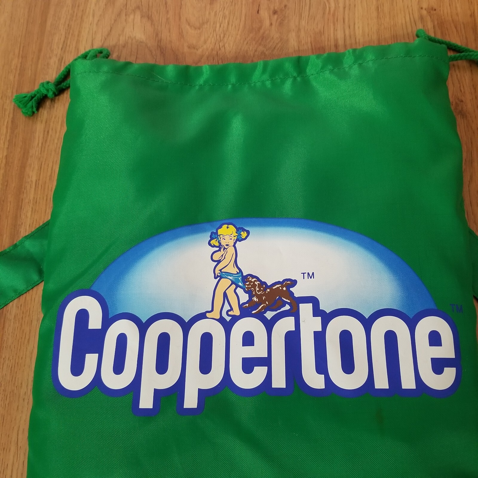 Coppertone Girl Dog Green Beach Travel Backpack A… - image 4