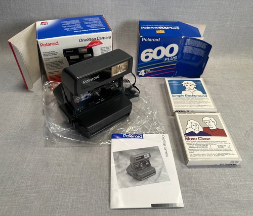 Polaroid OneStep Sofortbildkamera + 2 Packungen 600 Plus Film mit Box, Handbuch - SCHÖN! - Bild 2 von 13