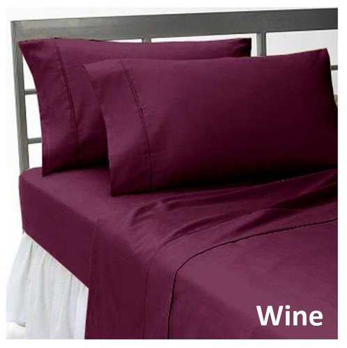 Fitted Sheet Set Extra Deep Wall Awesome Egyptian Cotton All Color AU King Size - Foto 7 di 41