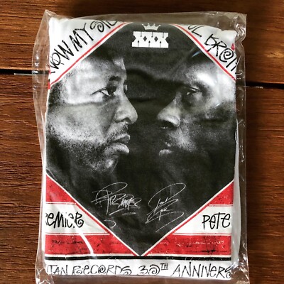 stussy × manhattan Pete rock dj premier VTG L] STUSSY x DJ Premier x Pete Rock / Rap Rakim Gang