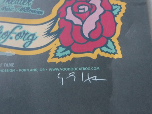 GRANDE! Raro POSTER 2008 OREGON MUSIC HALL FAME firmato Gary HOUSTON concerto musicale - Foto 4 di 5