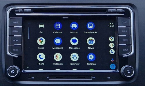 VW TOURAN CARPLAY DAB BLUETOOTH HD DVD SD GPS SAT NAV 7" ANDROID AUTO WIFI UK - Picture 3 of 14