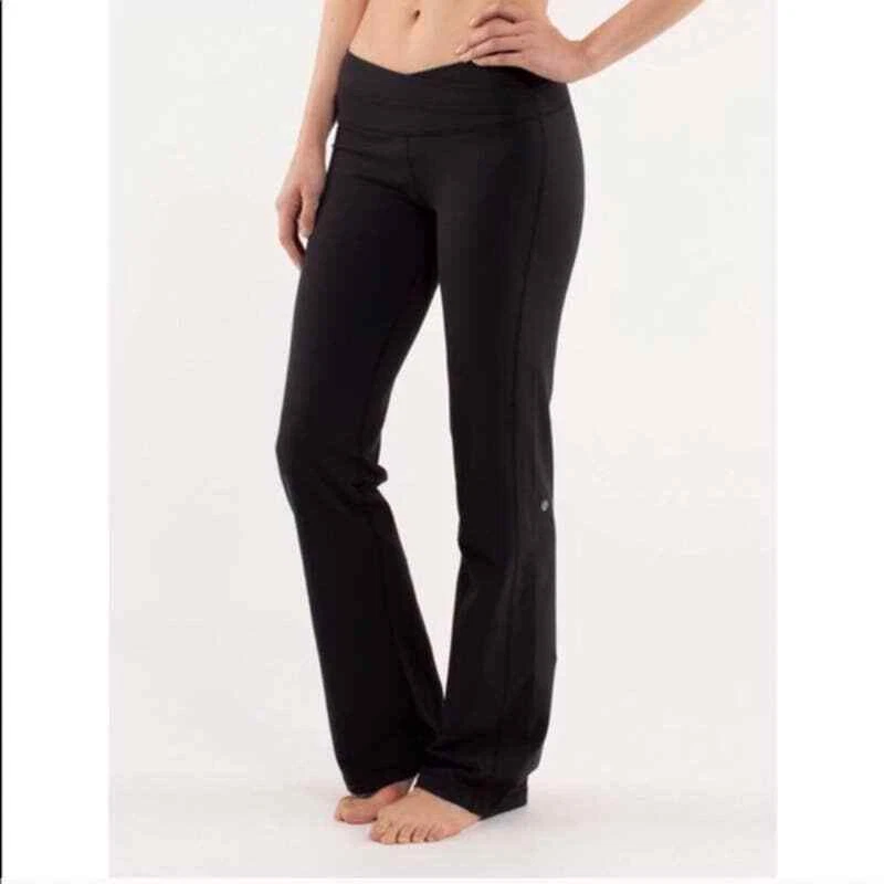 Lululemon Black Crossover Waist Astro Pants Size 4